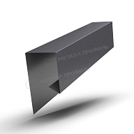 Планка завершающая сложная 30х25х2000 (VALORI-20-Grey-0.5)
